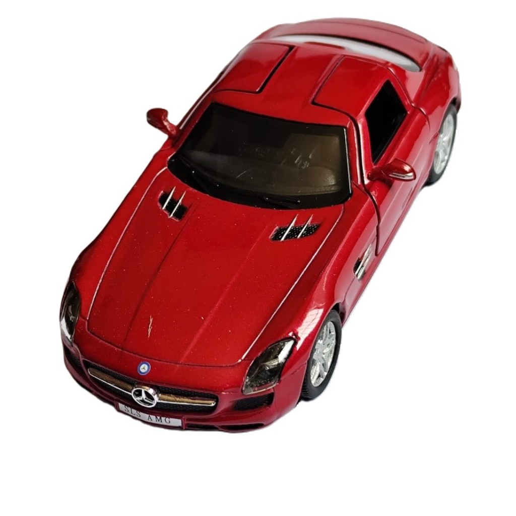 SLS AMG オープンカー 1/12 Miniatura Mercedes-benz Sls amg em metal - abre as portas