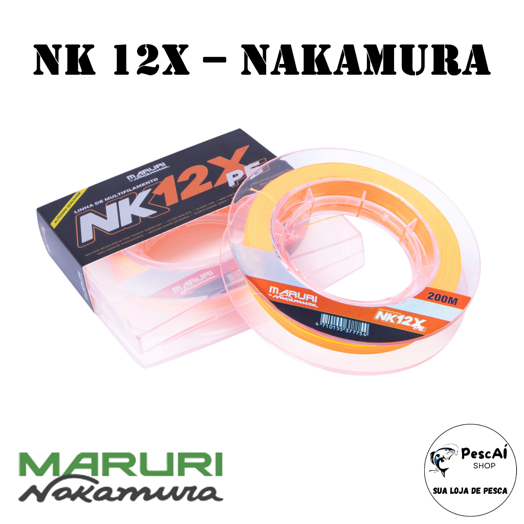 Linha de Pesca - Maruri by Nakamura - Multifilamento - NK 12x - 200 m - Tucunaré - Pesca