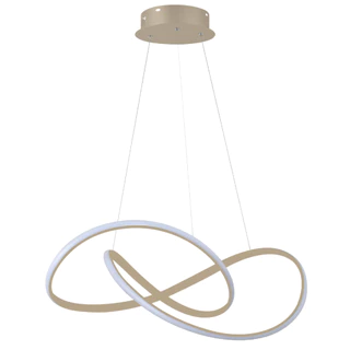 Luminária Pendente Lustre Led Design Moderno 48W Bivolt 3 em 1 Mesa Jantar Escritório mesa reunião