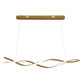 Luminária Lustre Pendente Led Design Moderno 48W Espiral Bivolt 3 em 1 Mesa Jantar Escritório mesa reunião