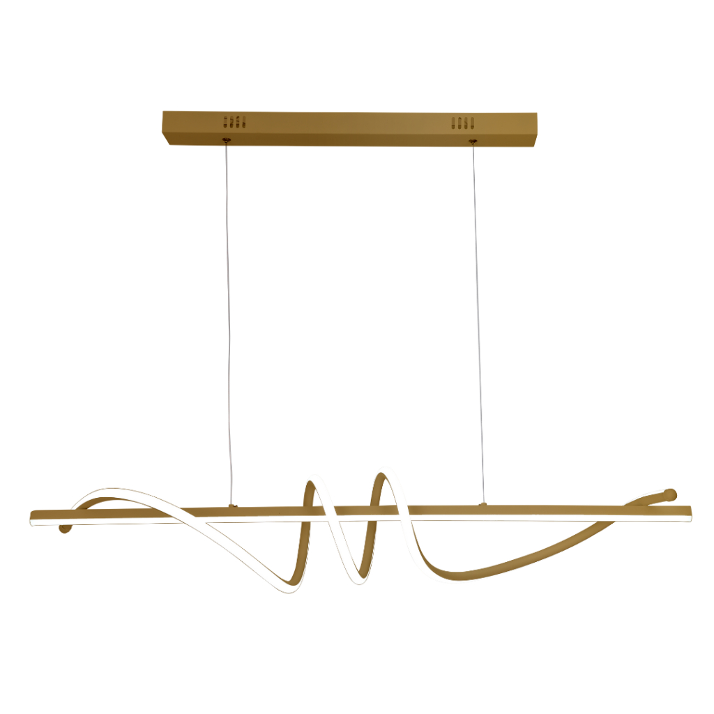 Luminária Lustre Pendente Led Design Moderno 65W Espiral Bivolt 3 em 1 Mesa Jantar Escritório mesa reunião