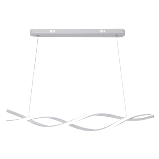 Luminária Pendente Lustre Led Design Moderno 48W Espiral Bivolt 3 em 1 Mesa Jantar Escritório mesa reunião
