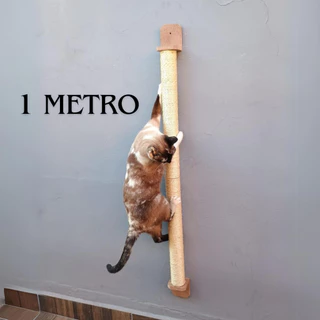 Arranhador Parede para Gato 1metro Brinquedo Pet Poste Sisal