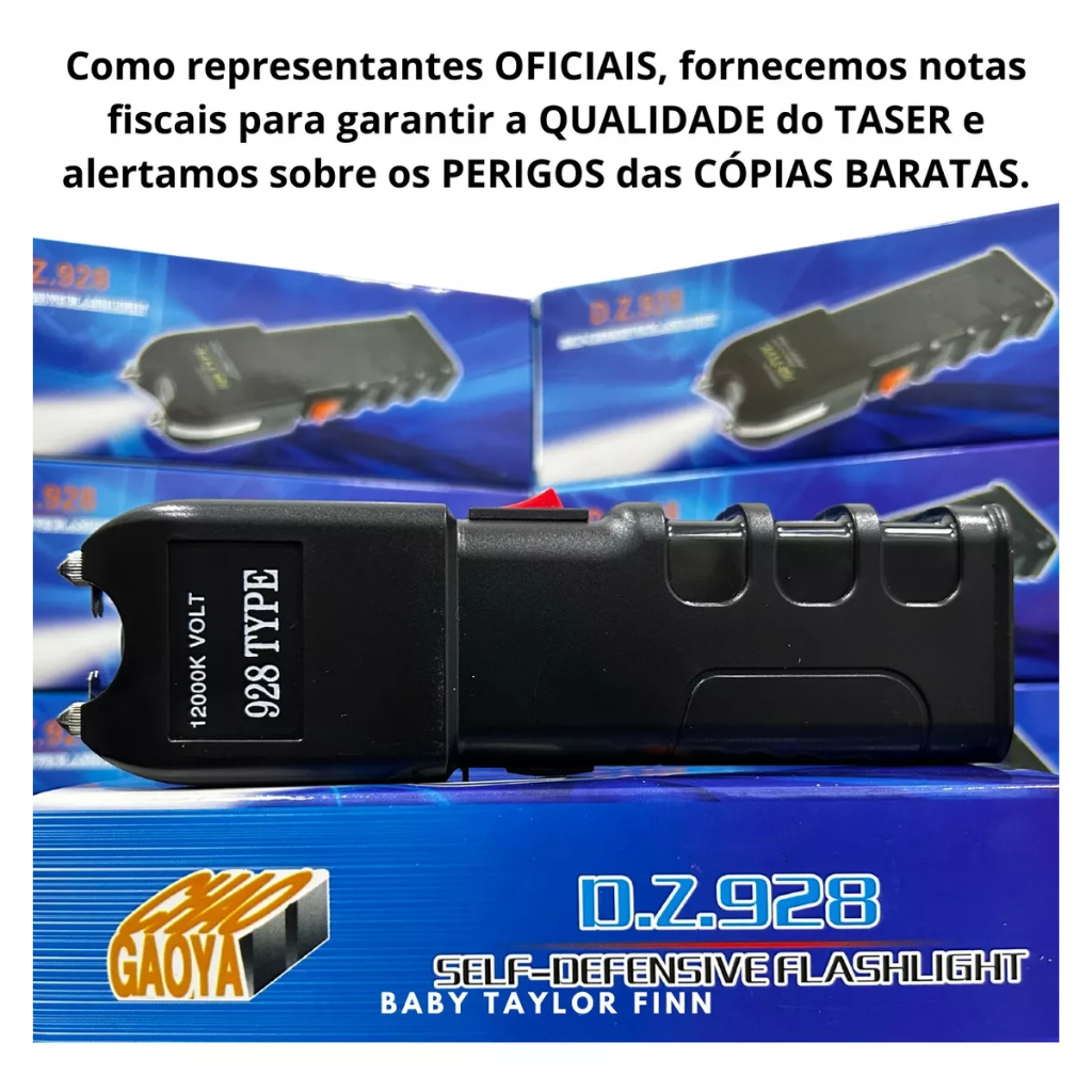 Lanterna Choque Tática Taser Defesa Pessoal