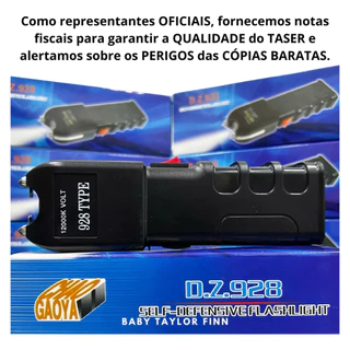 Lanterna Choque Tática Taser Defesa Pessoal