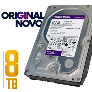 Hd com 8tb Sata Original 7200rpm - 256mb Cache - Wd Purple Pro Wd8001purp Pro Cor Prata