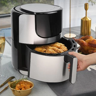 Fritadeira Elétrica Air Fryer 5L 1400w com Pausa Automática Antiaderente