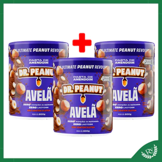 COMBO 3 Unidades Pasta com Whey Protein (600g) - Dr Peanut