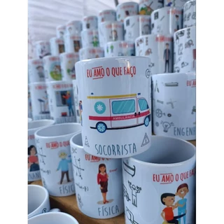 Caneca em cerâmica profissão Socorrista
