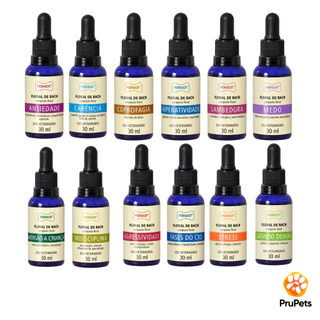 Floral Pet Bach Perigot 30ml Vários Tratamentos Cães e Gatos