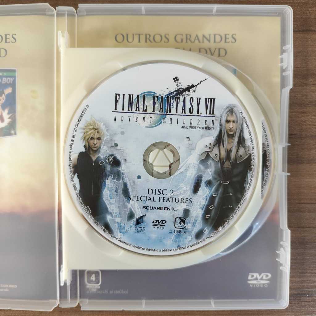 DVD Final Fantasy VII - Advent Children (Edição Especial Dupla ...
