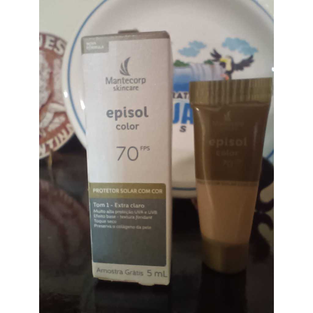 Protetor Solar episol Color Tom 1 Extra Claro 70 FPS 5ml ( 3 unidades ...