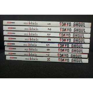 Mangás : Tokyo Ghoul (volumes 01, 02, 03, 04, 05, 06, 07 e 14)