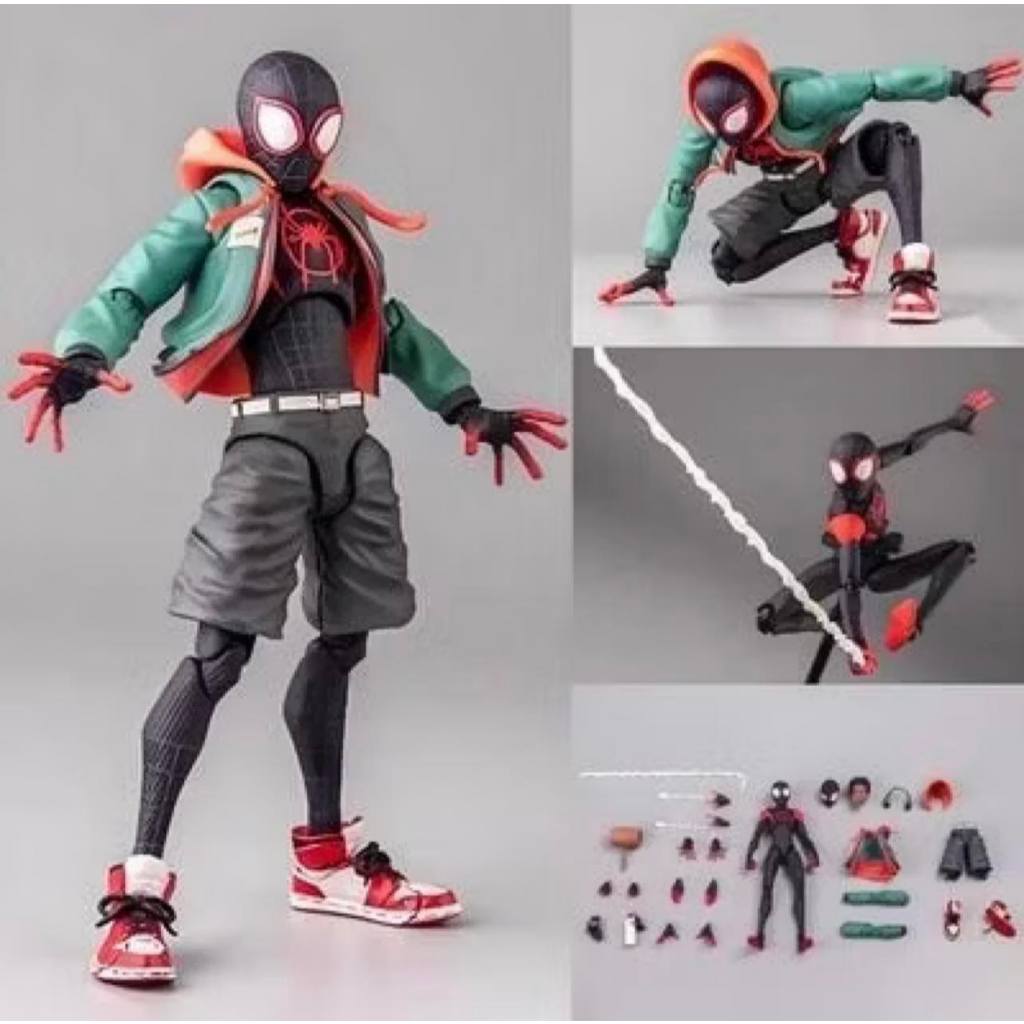 Homem Aranha Boneco Marvel Sentinel Sv Figura De Ação Homem-Aranha Miles Morales Modelo Aranha Verso - Brinquedo Anime - Colecionador