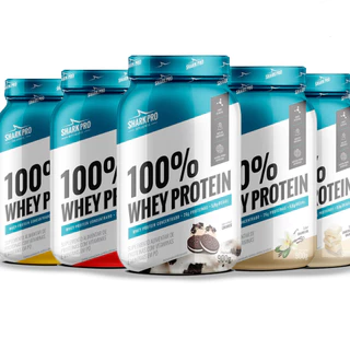 Whey Protein 100% Concentrado 900g Shark Pro ORIGINAL Todos os Sabores