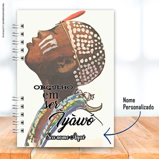 Caderno Iyawô Pautado Simples - Orixás Candomblé Umbanda A5 (tam 21x15)