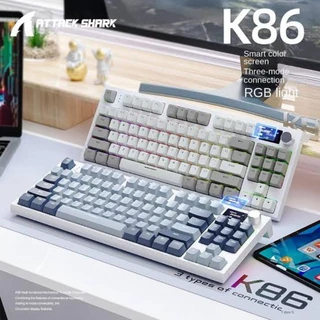 Teclado Mecânico Attack Shark K86, Tri Mode, Novo Estoque no Brasil!!