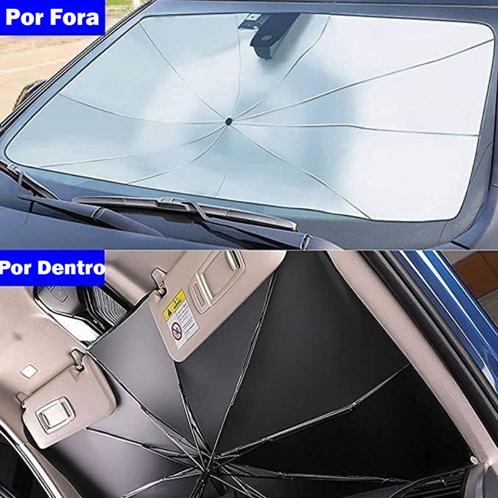 Protetor Solar Parabrisa Painel Carro Proteção Vidro Painel Guarda sol ...