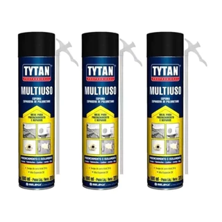 Kit 03 Espuma Expansiva Poliuretano Profissional Vedação Selante 500ml