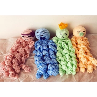Polvo amigurumi crochê terapêutico Recém Nascido +ou- 30 cm mar de polvos amigurumi