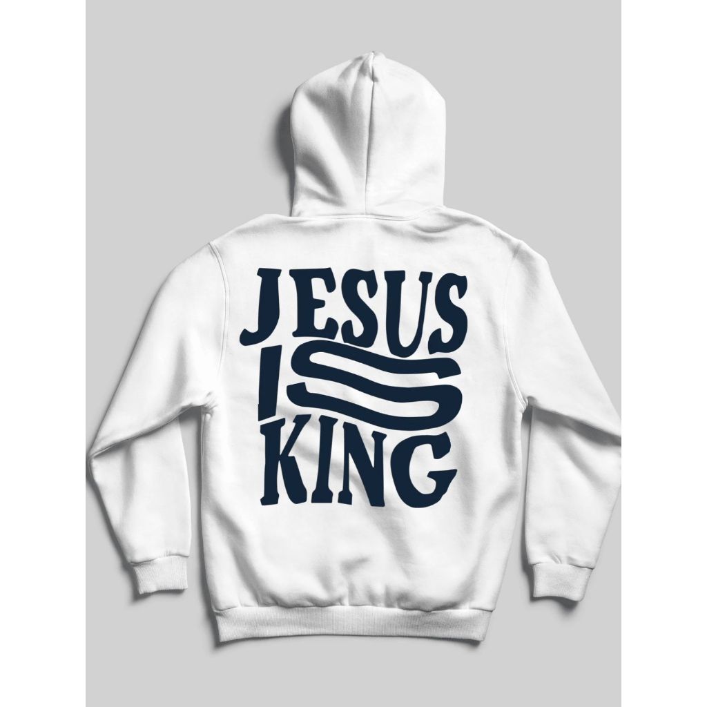 Moletom Canguru Jesus Is King Com Capuz Bolso Casaco Feminino