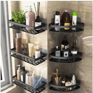 KIT Suporte De Shampoo Organizador Prateleiras De Banheiro Sem Furo Premium-Space Aluminium Alta qualidade