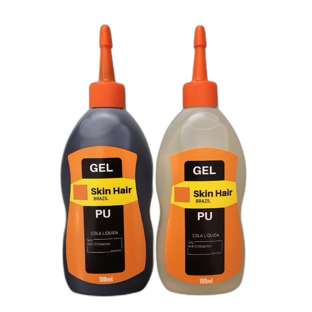 Cola Líquida 1 GEL PU Preto + 1 Gel Transparente 100ml produzir Mega ...
