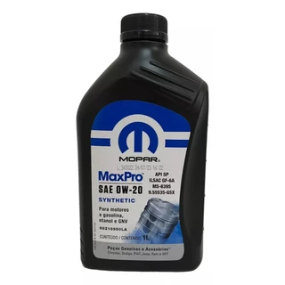 Oleo Motor 0w20 Firefly 1.0 e 1.3 Argo Cronos Mobi Nova Strada Original Mopar