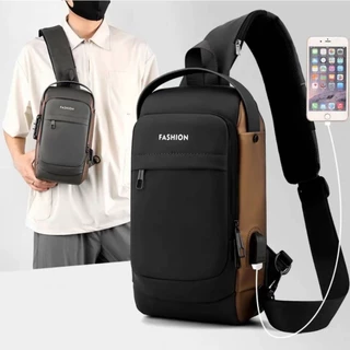 Mochila De Peito Masculina Motoboy Transversal À Prova D'água Trava De Código Esportiva Bolsa Ombro