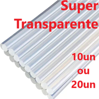Cola Quente Fina Super Transparente Cristal 7,5x30cm Rendicolla