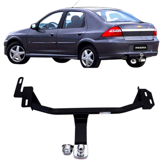Engate Reboque Rabicho Fixo Chevrolet Prisma 2006 A 2012 Aco Resistente Capacidade Carga 450kg Braconi Inmetro