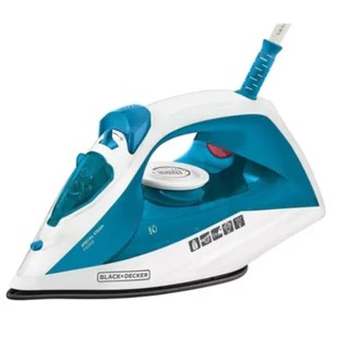 Black Decker Ferro de Passar Roupa com Vaporizador e Base Antiaderente Azul e Branco 127v