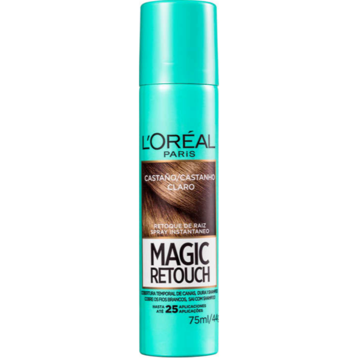 Spray Magic Retouch Loreal Paris Castanho Claro Retoque De Raíz 75 ml ...