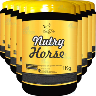 KIT 10 Máscaras Capilar Nutry Horse San Jully Reparação Profunda