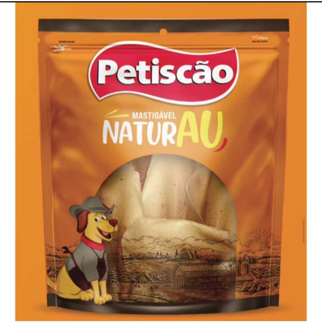 Petisco Orelha Bovina 500 GRAMAS Unidades Petiscão