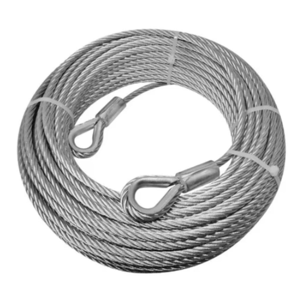 Cabo de Aço 1/8 Revestido Cristal para Vôlei/Tenis