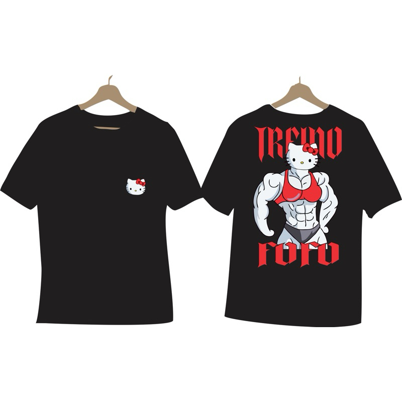 Camiseta Oversized Hello Kit Bombada | Shopee Brasil