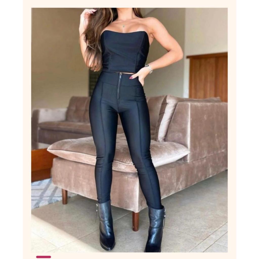 Hot calca preta justa Free Shipping