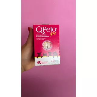 QPelo Pet Suplemento para Pelos Cães e Gatos Agener 40 Comprimidos