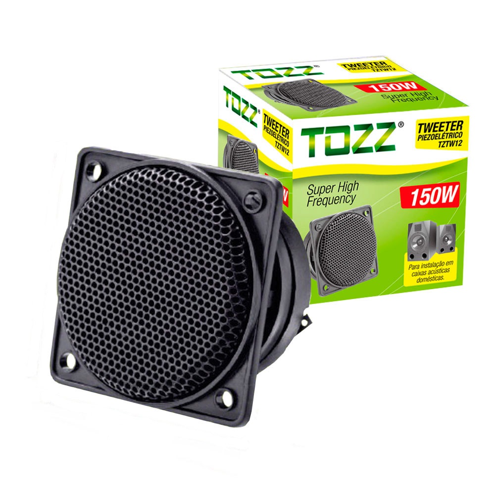 Tweeter Piezo Elétrico Quadrado 150w - Tozz - Unitário | Shopee Brasil