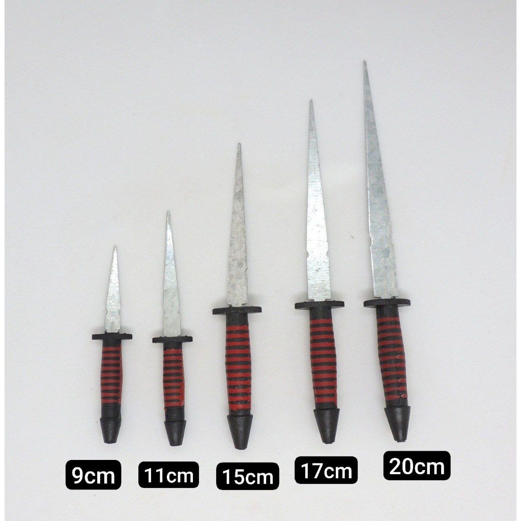 Punhal Adaga de Exu com cabo Preto e Vermelho diversos tamanhos