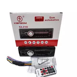 Som Automotivo Usb Mp3 Bluetooth Cartão Sd Fm Kapbom Ka-z102