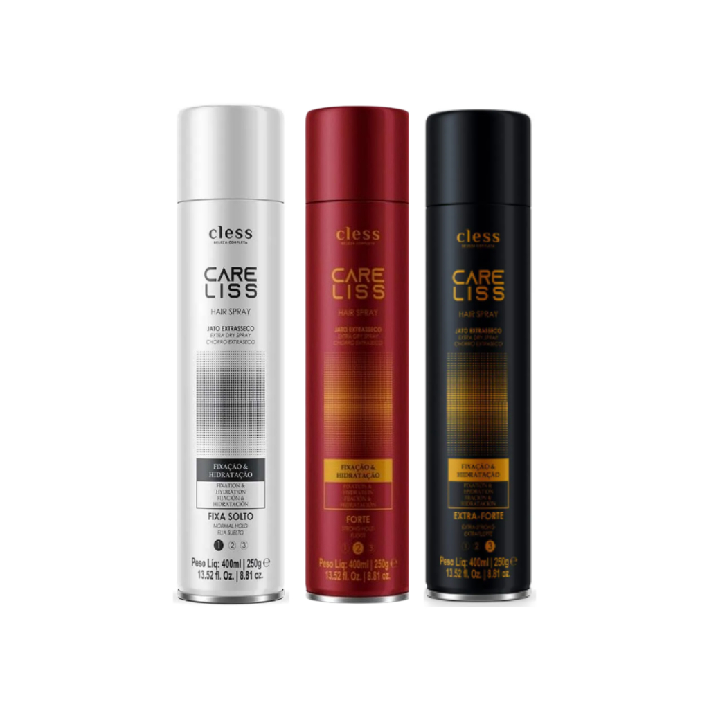 Cless Care Liss Hair Spray Jato Extrasseco 400mL- Escolha o seu