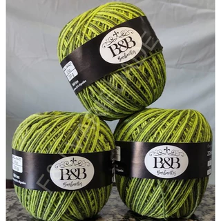 KIT 2 Barbantes Tipo Barroco Verde Folha Degrade b&b 200Gr/226mts em Oferta na Shopee