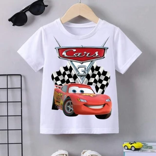 Camiseta RELAMPAGO MACQUEEN diversas estampas CARROS Infantil Super Promoção camisa Manga Curta ótima qualidade UNISEX