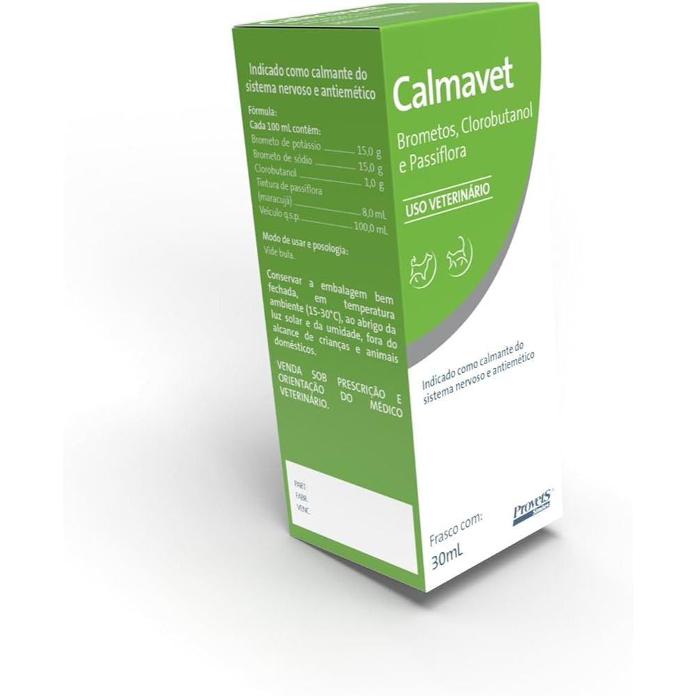 Calmante Calmavet para Cães e Gatos 30ml | Shopee Brasil