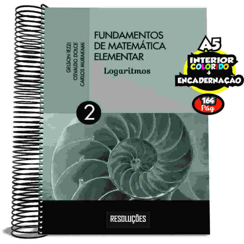 Apostila Fundamentos da Matemática Elementar Resolução Encadernada ...