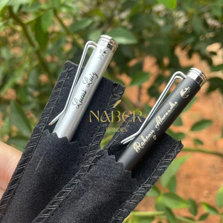 Caneta Metal Personalizada com Nome, Frase e Logo