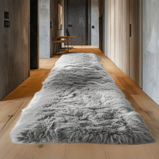 Tapete Passadeira 1,00 x 0,60 Corredor Quarto Sala Beira de Cama Felpudo Peludo