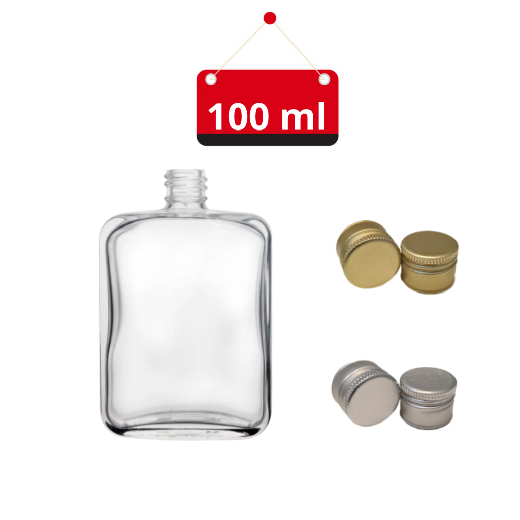 5 un. Garrafa de vidro quadrada 100 ml + tampa, para cachaça, licor ...